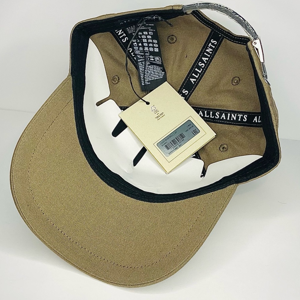 All Saints  Logo Baseball Cap, khaki - Picture 2 of 3